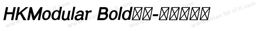 HKModular Bold字体字体转换